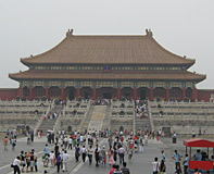 peking Ein Gebäude in der verbotene Stadt in Peking